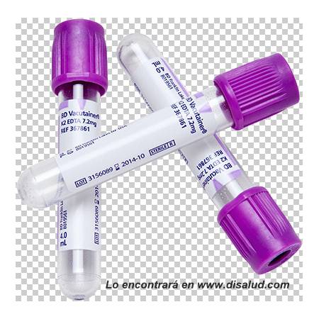 Tubo BD® Vacutainer® 100 u Hematología con EDTA K2