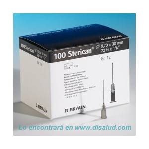 DiSalud-5402-Agujas Hipoder BBRAUN Sterican® 3007 NEGRO-22G 30-07