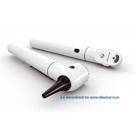 Otoscopio Riester® e-Scope® Iluminación directa, Vacio 2,7 V Blanco en bolsa